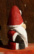 Load image into Gallery viewer, 11" Santa Gnome Chainsaw Carving | One-Of-A-Kind Christmas Holiday Home Decor