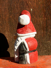 Load image into Gallery viewer, 11" Santa Gnome Chainsaw Carving | One-Of-A-Kind Christmas Holiday Home Decor