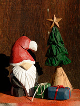 Load image into Gallery viewer, 11" Santa Gnome Chainsaw Carving | One-Of-A-Kind Christmas Holiday Home Decor