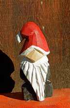 Load image into Gallery viewer, 12" Santa Gnome Chainsaw Carving | One-Of-A-Kind Christmas Holiday Home Decor