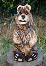 Load image into Gallery viewer, Standard 16" Sitting Bear| Chainsaw-Carved Cedar Sculpture | Artist Jess Alice