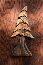 Load image into Gallery viewer, Thick 28 inch Wall-Hanging Chainsaw Carved Tree | California Cedar Wall Sculpture