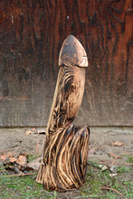 Load image into Gallery viewer, 2 Foot Jumping Fish Out of Water | Chainsaw Carved Wood Sculpture