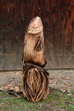 Load image into Gallery viewer, 2 Foot Jumping Fish Out of Water | Chainsaw Carved Wood Sculpture