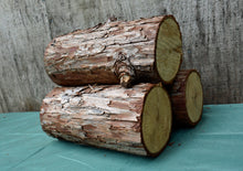 Load image into Gallery viewer, 100% Natural Raw California Cedar Logs - Set of 3
