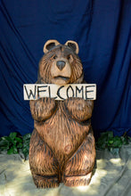 Load image into Gallery viewer, Chainsaw-carved wood sculptures, Nature-themed artworks, California Cedar creations, Artist Jess Alice, Trees, bears, fish, mushrooms, gnomes, raccoons, Wall hanging wood art, 3D free-standing sculptures, Unique rustic decor, Handmade, one-of-a-kind, Chainsaw art, Wildlife-inspired carvings, Home and garden art