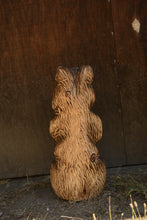 Load image into Gallery viewer, Chainsaw Carved 22" Bear Sculpture with "Don't Enter" Sign | Original Handcrafted Artwork by Artist Jess Alice"