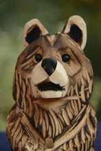 Load image into Gallery viewer, Unique Wood Sculptures, Rustic Garden Art, Nature-Inspired Decor, Custom Chainsaw Carvings, Local Artisan Creations, Outdoor Sculpture Gallery, Whimsical Wood Art, Natural Wood Beauty, Garden Focal Points, Artistry in Wood, Chainsaw Carving Classes, Collector's Delight, Outdoor Oasis Enhancement, Sculptural Home Decor, Eco-Friendly Art, Artistic Expression in Wood, Natural Wood Furniture, Live Wood Sculpting Demonstrations.