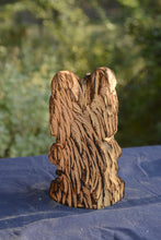 Load image into Gallery viewer, 10" Mini Standard Sitting Bear: Handcrafted Chainsaw-Carved Cedar Sculpture | Chainsaw Artist Jess Alice