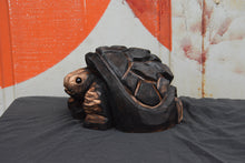Load image into Gallery viewer, 11x7-Inch Chainsaw Carved Turtle Sculpture – Rustic Cedar Wood Art by Jess Alice