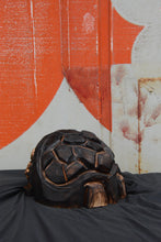 Load image into Gallery viewer, 11x7-Inch Chainsaw Carved Turtle Sculpture – Rustic Cedar Wood Art by Jess Alice