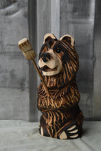 Load image into Gallery viewer, 12-inch Mini Marshmallow/Flag/Fishing Stick Holding Bear