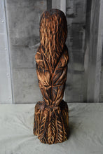 Load image into Gallery viewer, 24-Inch Chainsaw Carved Owl Sculpture on Base