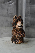 Load image into Gallery viewer, 10" Mini Customizable Bear – Chainsaw Carved Wood Sculpture by Jess Alice