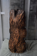 Load image into Gallery viewer, 2ft Customizable Standing Bear with Versatile Accessories – Chainsaw Carved Cedar Sculpture by Jess Alice