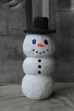 Load image into Gallery viewer, 23" Christmas Tree Scene with Santa, Snowman, & Presents – Handcrafted Chainsaw Carved Holiday Decor