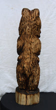 Load image into Gallery viewer, 34-Inch Cedar Bear on Stump with Welcome Post
