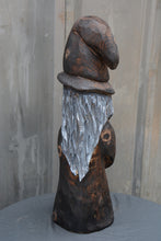 Load image into Gallery viewer, 21-Inch Handcrafted Witch Sculpture – Chainsaw Carved Cedar Halloween Decor by Jess Alice