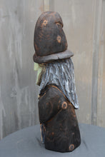 Load image into Gallery viewer, 21-Inch Handcrafted Witch Sculpture – Chainsaw Carved Cedar Halloween Decor by Jess Alice