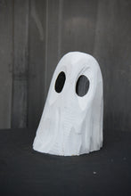 Load image into Gallery viewer, 5-Inch Handcrafted Ghost Carving – Whimsical Halloween Decor from Upcycled Cedar (Copy)