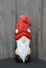 Load image into Gallery viewer, 19-Inch Hand-Painted Cedar Garden Gnome – Chainsaw Carved Sculpture for Indoor & Outdoor Decor (Copy) (Copy) (Copy)