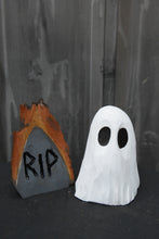 Load image into Gallery viewer, Ghost mini chainsaw carving. Halloween Decor perfect for Spooky season,