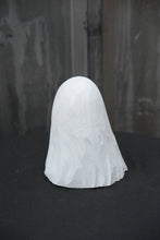 Load image into Gallery viewer, 7-Inch Handmade Ghost Chainsaw Carving – Unique Spooky Halloween Decor from Upcycled Cedar