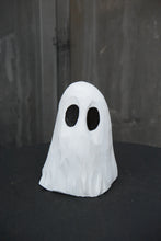 Load image into Gallery viewer, 7-Inch Handmade Ghost Chainsaw Carving – Unique Spooky Halloween Decor from Upcycled Cedar