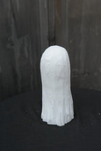 Load image into Gallery viewer, 10-Inch Handcrafted Ghost Sculpture – Unique Spooky Halloween Decor from Upcycled Cedar