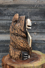 Load image into Gallery viewer, Chainsaw Carved 17" Bear Sculpture with Mama Bear Sign