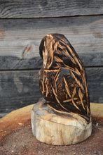 Load image into Gallery viewer, Chainsaw Carved 9" x 5" Mini Owl on Base