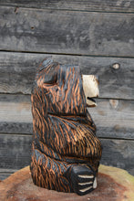 Load image into Gallery viewer, Standard 14.5" x10" Sitting Bear| Chainsaw-Carved Redwood Sculpture