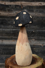 Load image into Gallery viewer, 24 Inch Chainsaw Carved 3D Mushroom Sculpture – Rustic Home Decor