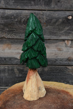 Load image into Gallery viewer, 14" Redwood Tree Chainsaw Carving / Green Top