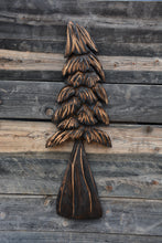 Load image into Gallery viewer, 27" x 7" Wall-Hanging Chainsaw Carved Tree | Left Tilt