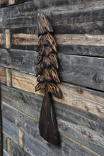 Load image into Gallery viewer, 27" x 7" Wall-Hanging Chainsaw Carved Tree | Left Tilt