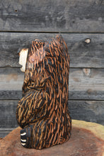 Load image into Gallery viewer, Standard 14" x 7" Sitting Bear| Chainsaw-Carved Redwood Sculpture