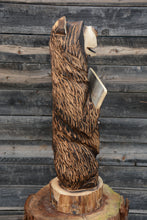 Load image into Gallery viewer, 33" x 10" Chainsaw Carved Sign Bear – "F-OFF" Funny Sign | Additional Signs Sold Separately