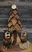 Load image into Gallery viewer, 23" x 7" 3D Chainsaw Carved Tree Sculpture