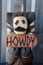 Load image into Gallery viewer, 18" Sitting "Howdy" Sign Moose