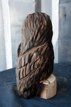 Load image into Gallery viewer, 11"x5" Chainsaw Carved Owl Sculpture on Base