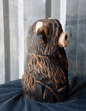 Load image into Gallery viewer, 12"x7" Highland Cow- Chainsaw Carved Wood Sculpture