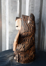 Load image into Gallery viewer, 16-Inch Chainsaw Carved Bear with Interchangeable "Ew..People" Sign
