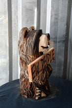 Load image into Gallery viewer, 16-Inch Chainsaw Carved Bear with Interchangeable "Ew..People" Sign