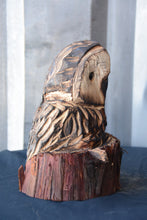 Load image into Gallery viewer, 8"x5" Chainsaw Carved Owl Sculpture on Base