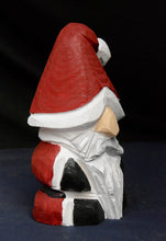 Load image into Gallery viewer, Chainsaw Carved Christmas Tree and Santa with Present Scene | Raw California Cedar Wood Sculptures | Original One-Of-A-Kind Artwork | Artist & Carver Jess Alice