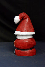 Load image into Gallery viewer, Chainsaw Carved Christmas Tree and Santa with Present Scene | Raw California Cedar Wood Sculptures | Original One-Of-A-Kind Artwork | Artist & Carver Jess Alice