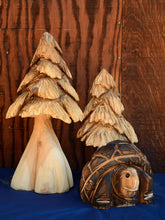 Load image into Gallery viewer, Small Turtle/Tortoise Chainsaw Sculpture by Jess Alice