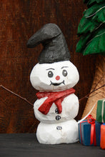 Load image into Gallery viewer, 13 inch Snowman Chainsaw-Carved Christmas Decoration | X-Mas Holiday Home Decor