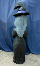 Load image into Gallery viewer, Witch Chainsaw Carved Wood Sculpture | 4.5ft One-Of-A-Kind, Painted, Enchanting Witch Art | Handcrafted Artist Jess Alice